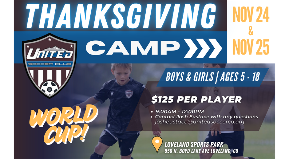 ThanksGiving Camp- Register today!